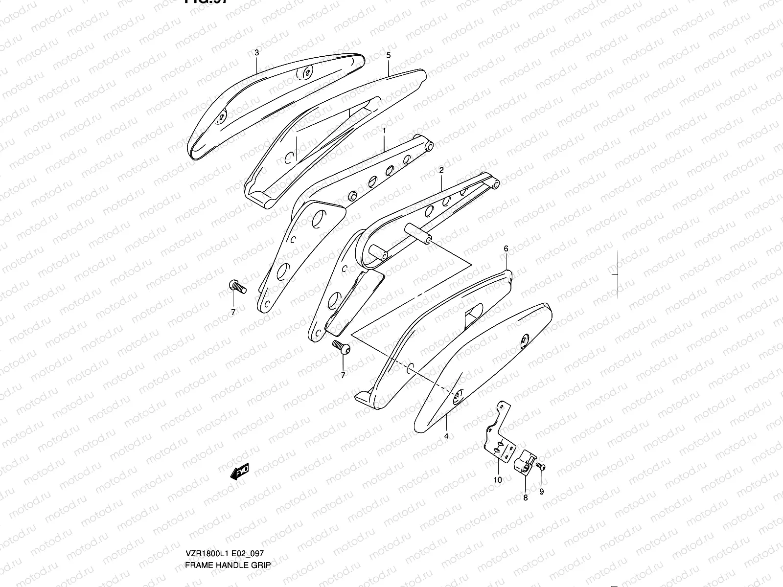 97 - FRAME HANDLE GRIP (VZR1800L1 E24)
