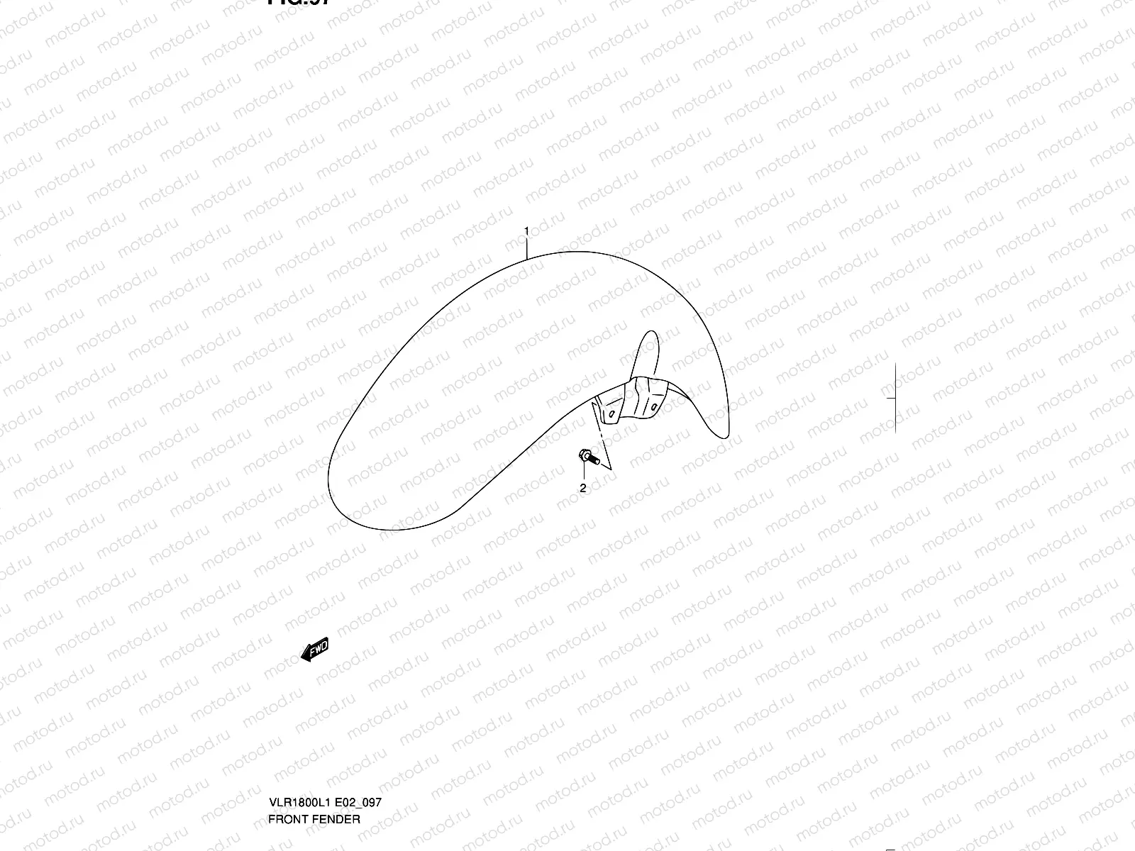 97 - FRONT FENDER (VLR1800L1 E19)