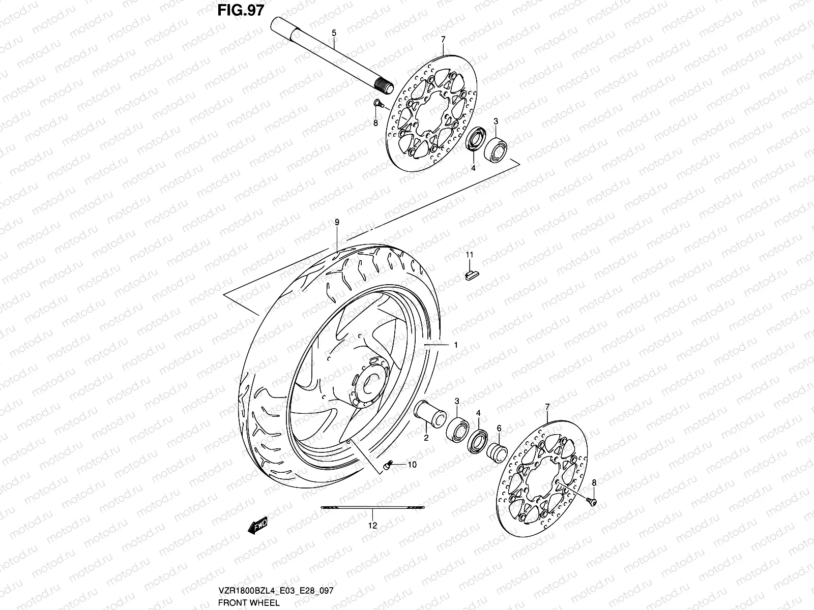 97 - FRONT WHEEL