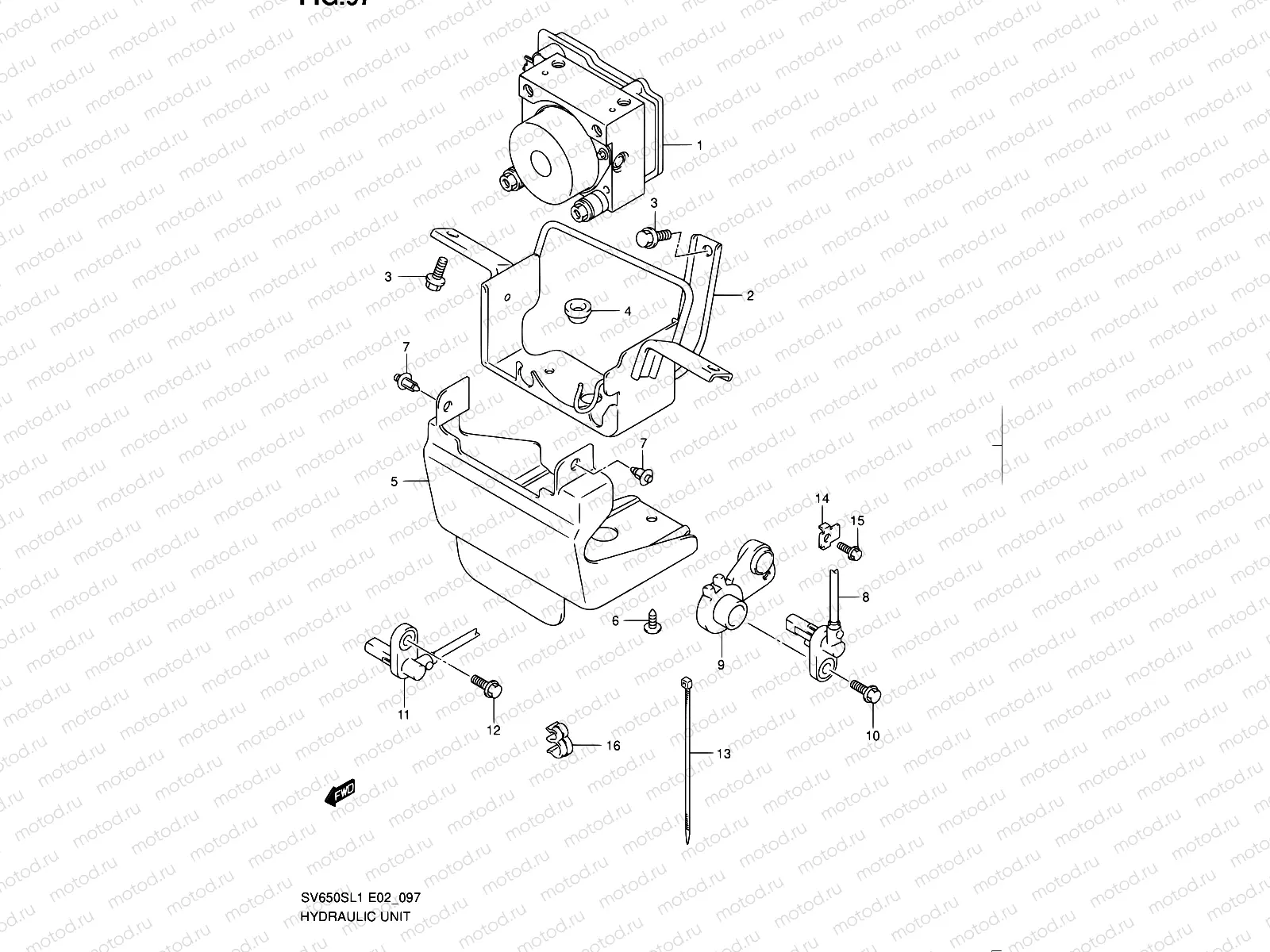 97 - HYDRAULIC UNIT (SV650SAL1 E24)