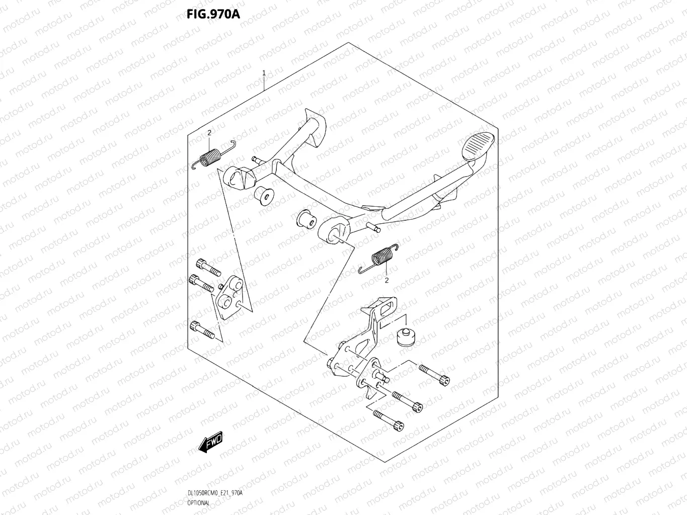 970A - OPTIONAL CENTER STAND (DL1050RQ)
