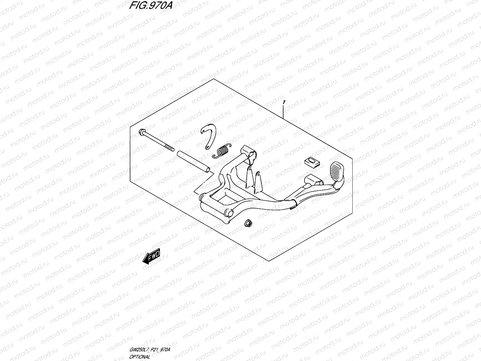 970A - OPTIONAL (CENTER STAND SET)