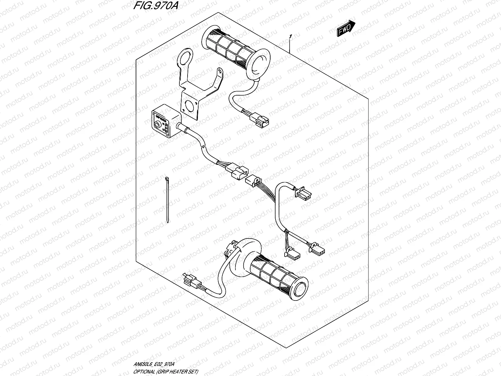 970A - OPTIONAL (GRIP HEATER SET) (AN650L6 E19)