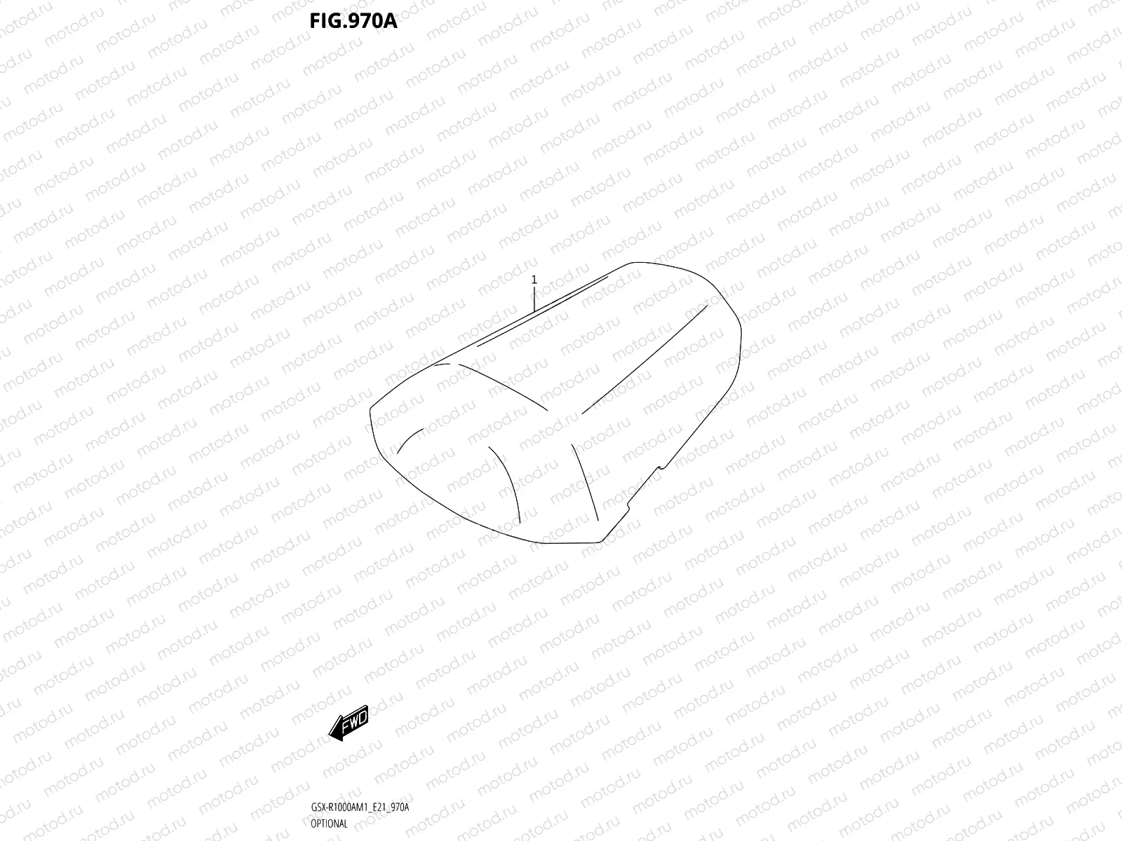 970A - OPTIONAL MONO SEAT COVER