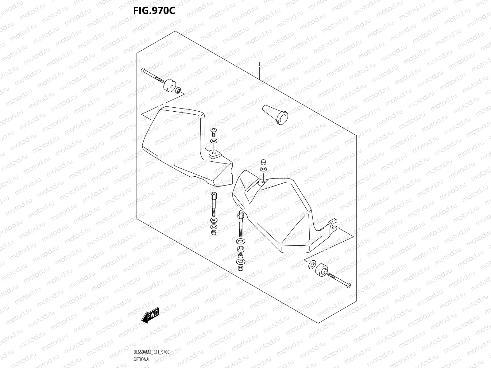 970C - OPTIONAL (DL650AM2 E21:KNUCKLE COVER SET)