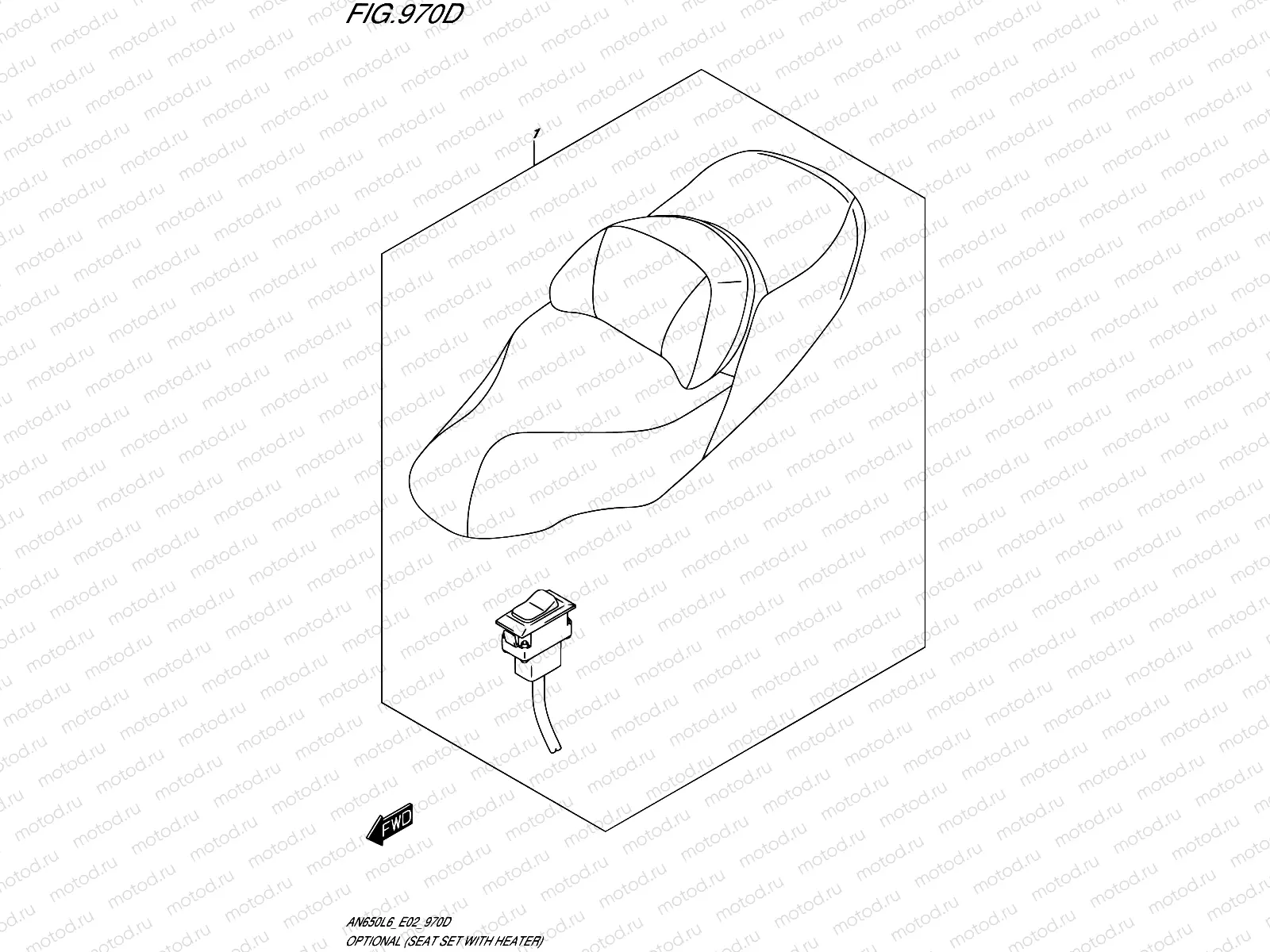 970D - OPTIONAL (SEAT SET WITH HEATER) (AN650L6 E19)