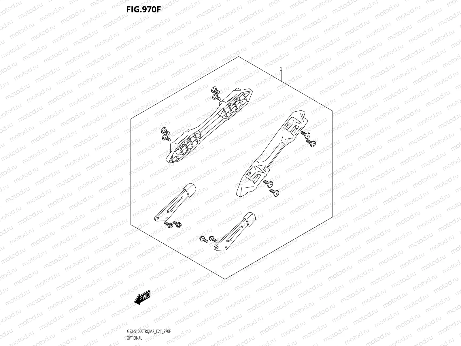 970F - OPTIONAL SIDE CASE BRACKET SET
