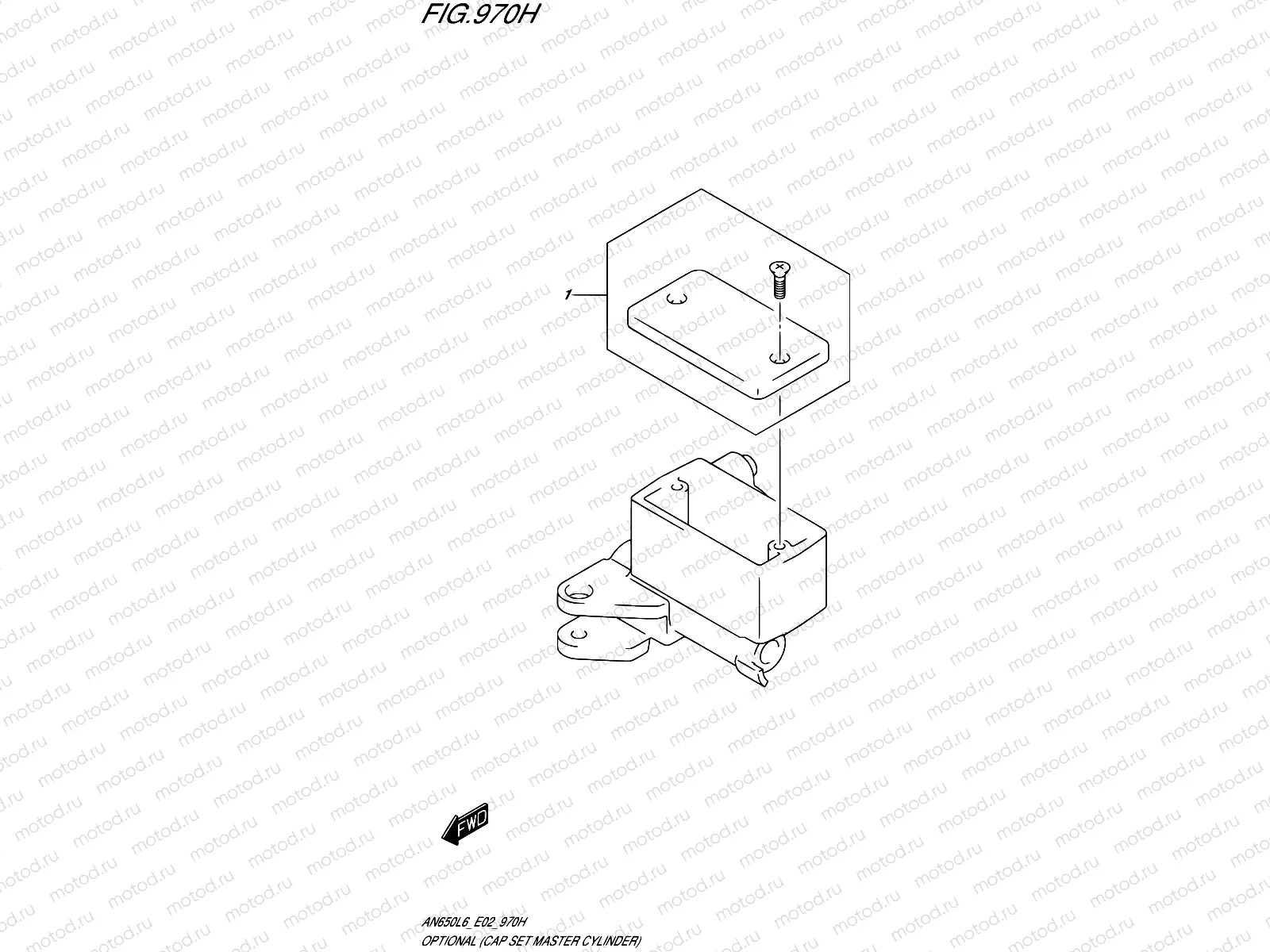 970H - OPTIONAL (CAP SET MASTER CYLINDER)