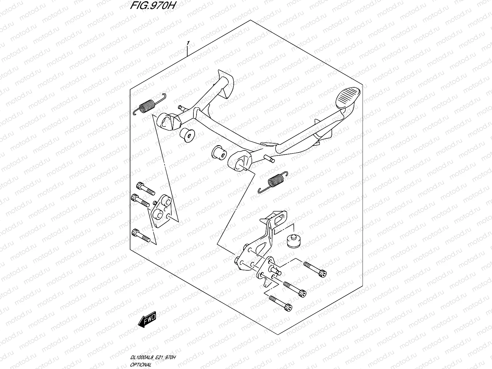 970H - OPTIONAL (CENTER STAND SET)