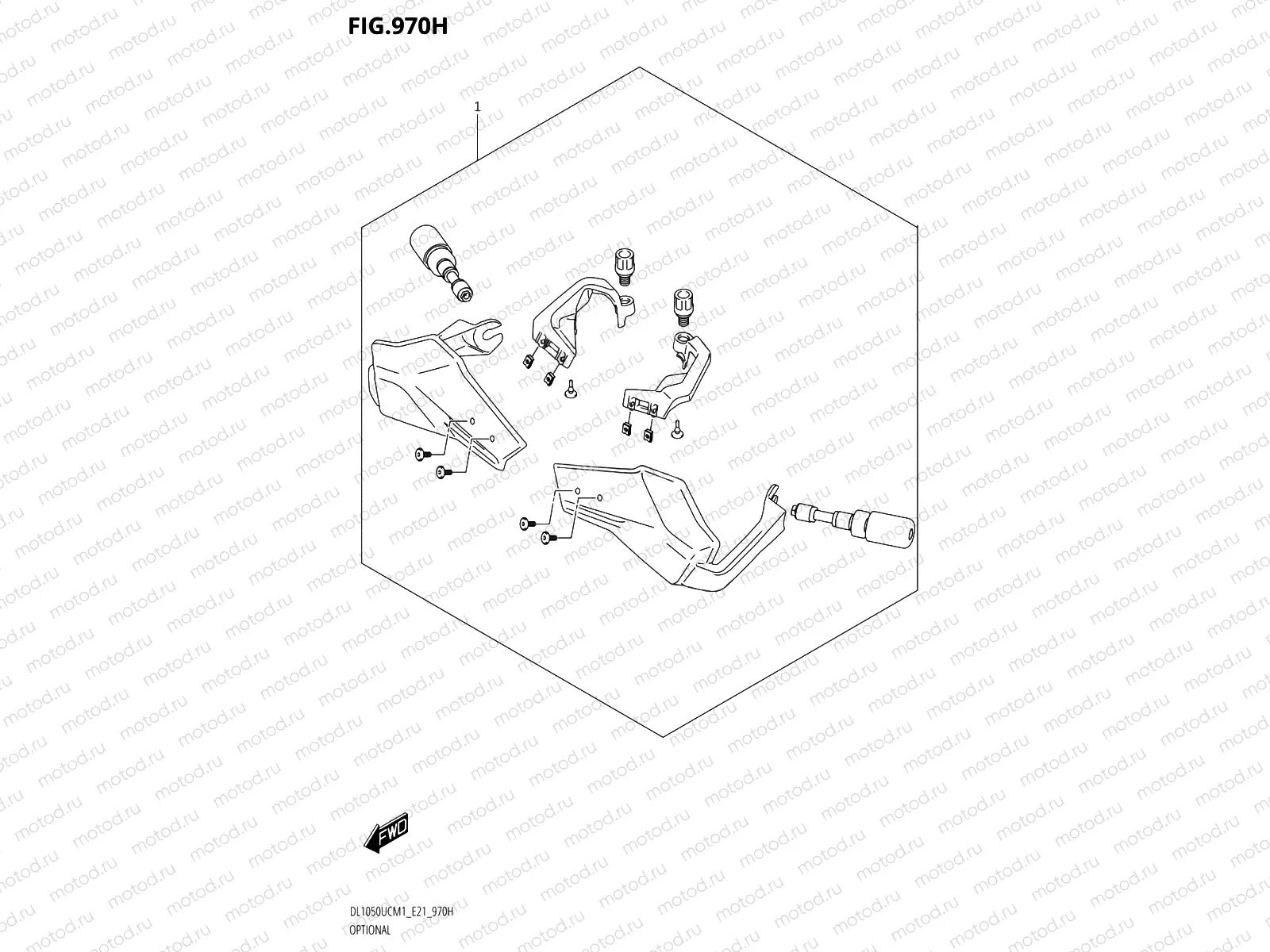 970H - OPTIONAL KNUCKLE GUARDS