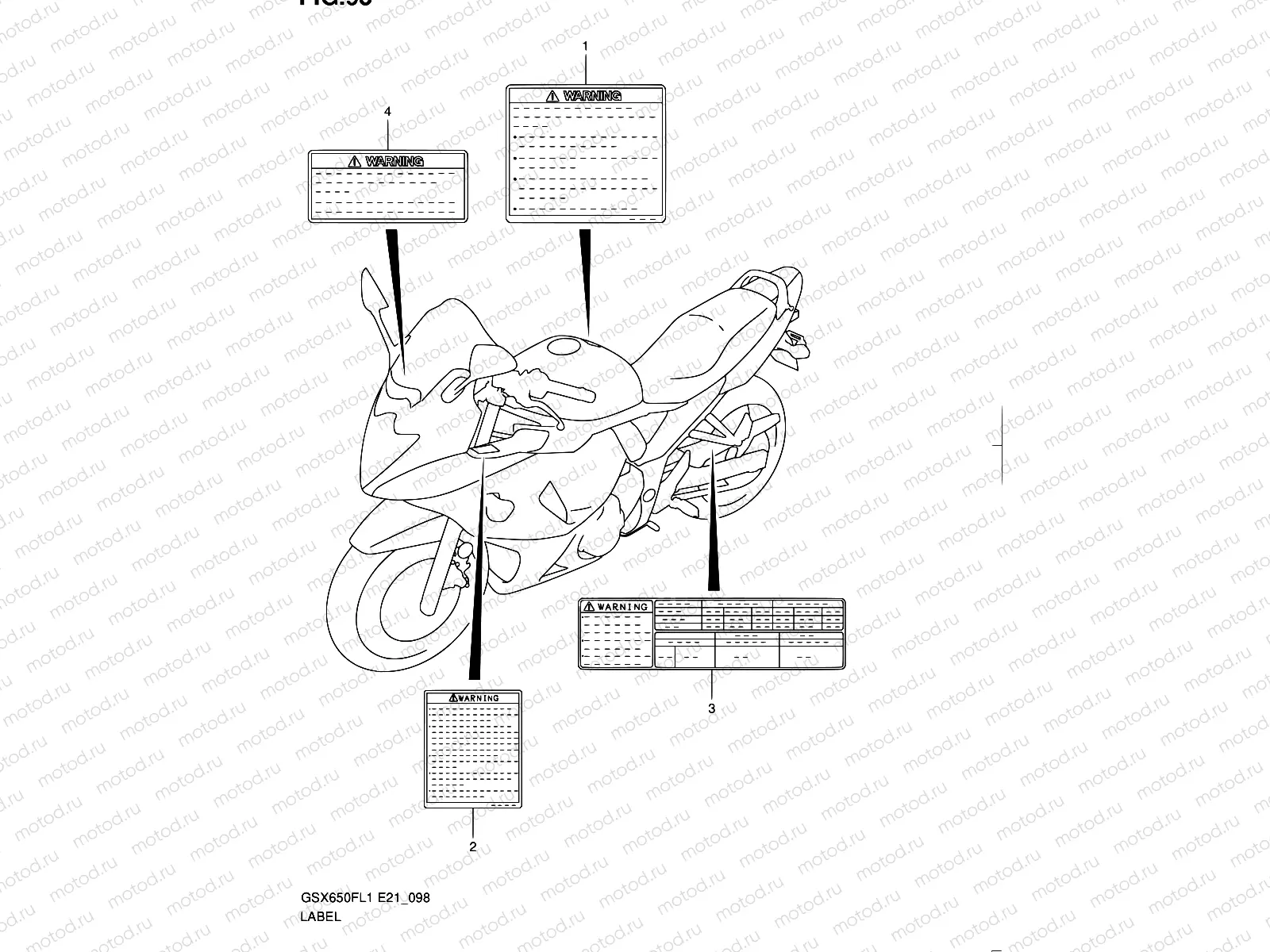 98 - LABEL (GSX650FL1 E24)