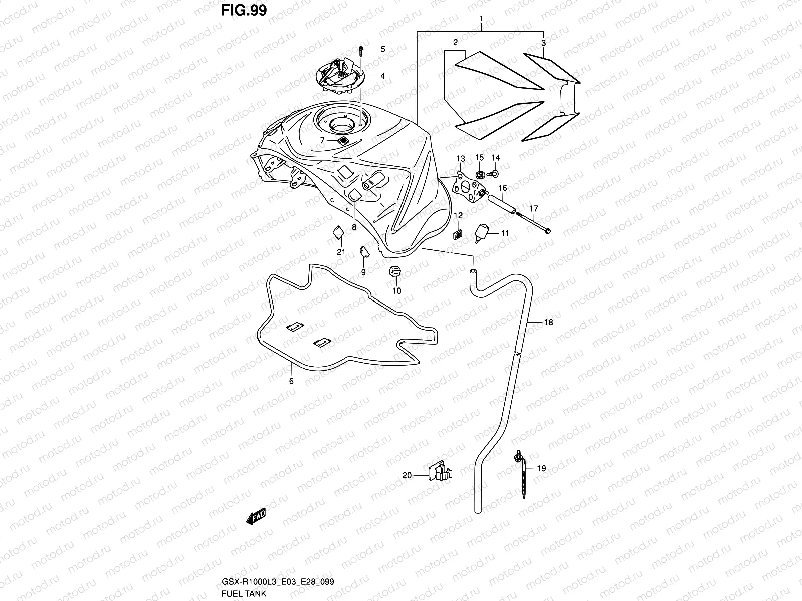 99 - FUEL TANK (GSX-R1000ZL3 E33)