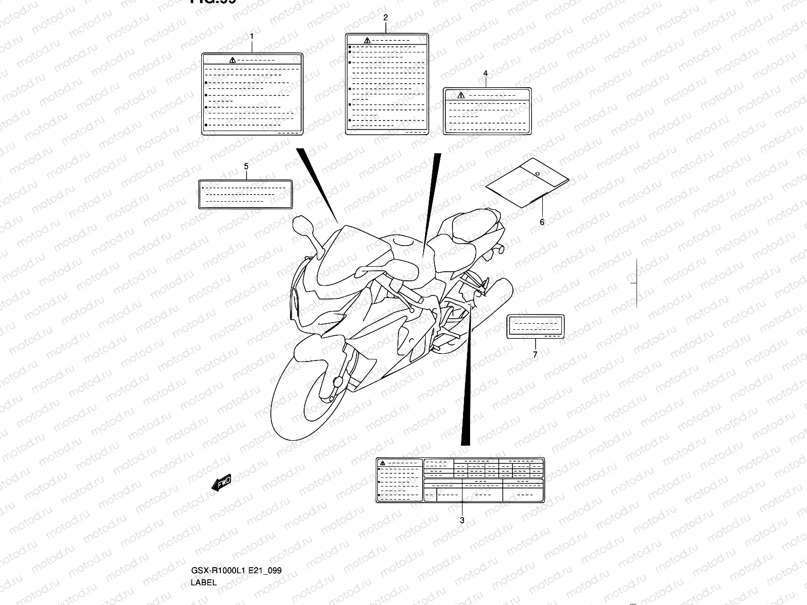 99 - LABEL (GSX-R1000L1 E14)