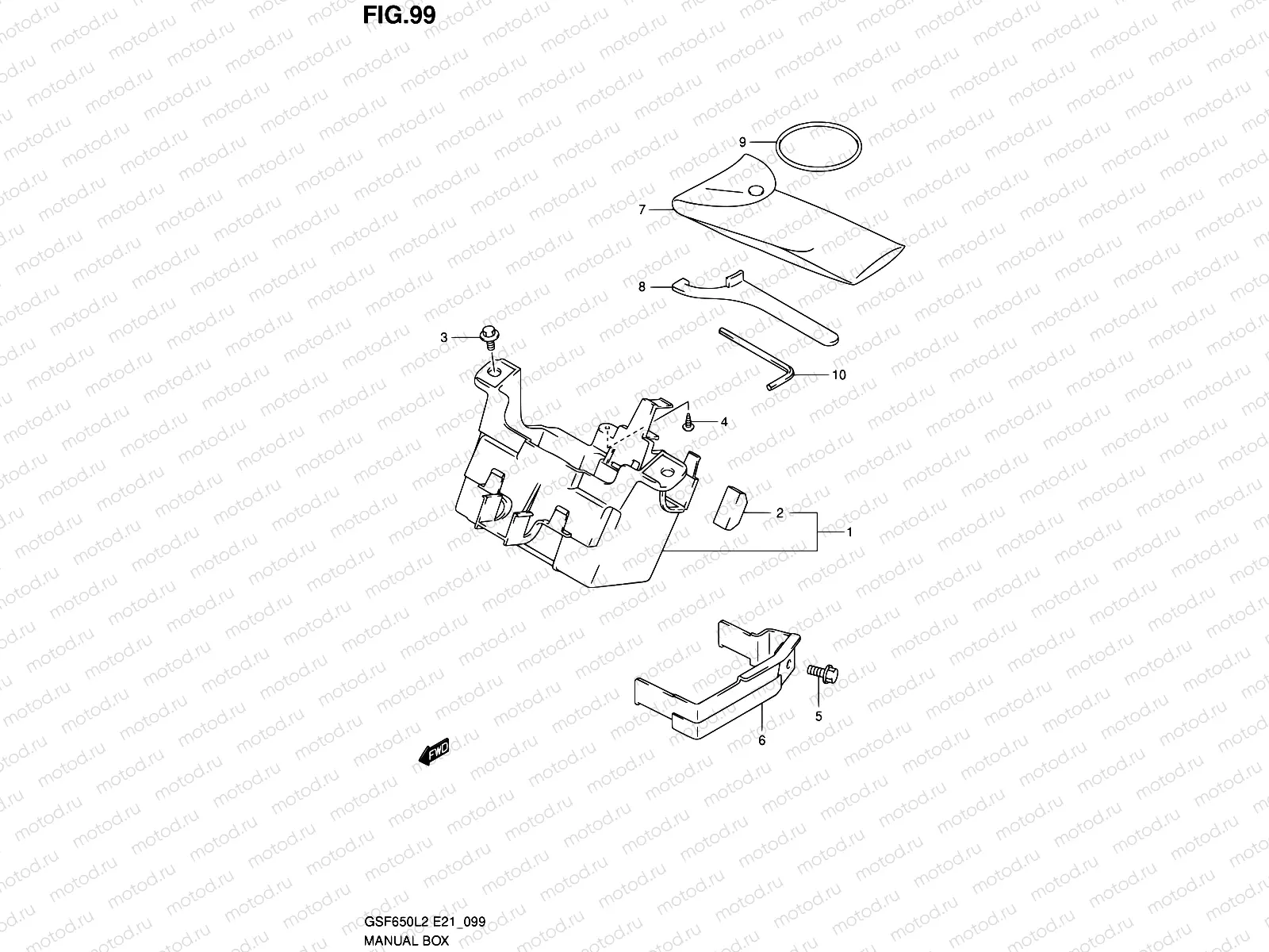 99 - MANUAL BOX (GSF650L2 E21)