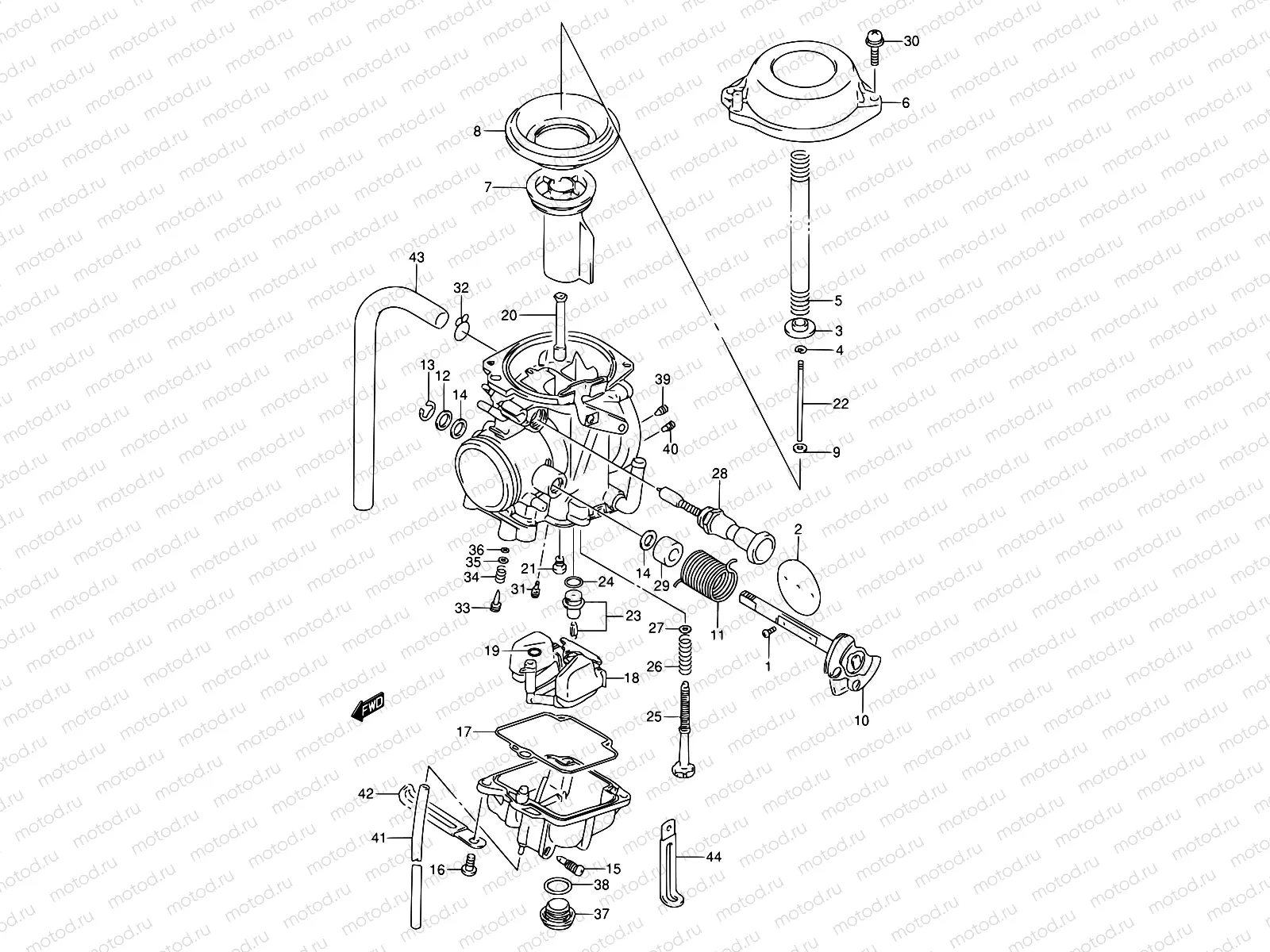 9A - CARBURETOR (MODEL N/P/R E21)