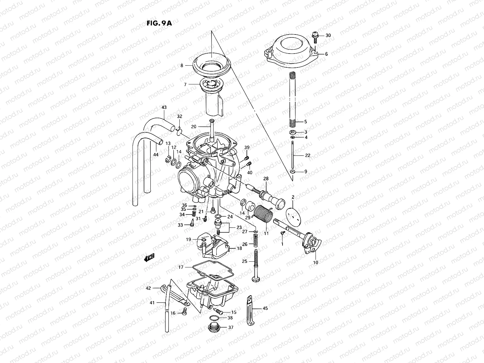9A - CARBURETOR (MODEL N/P/R,EXCEPT E24)