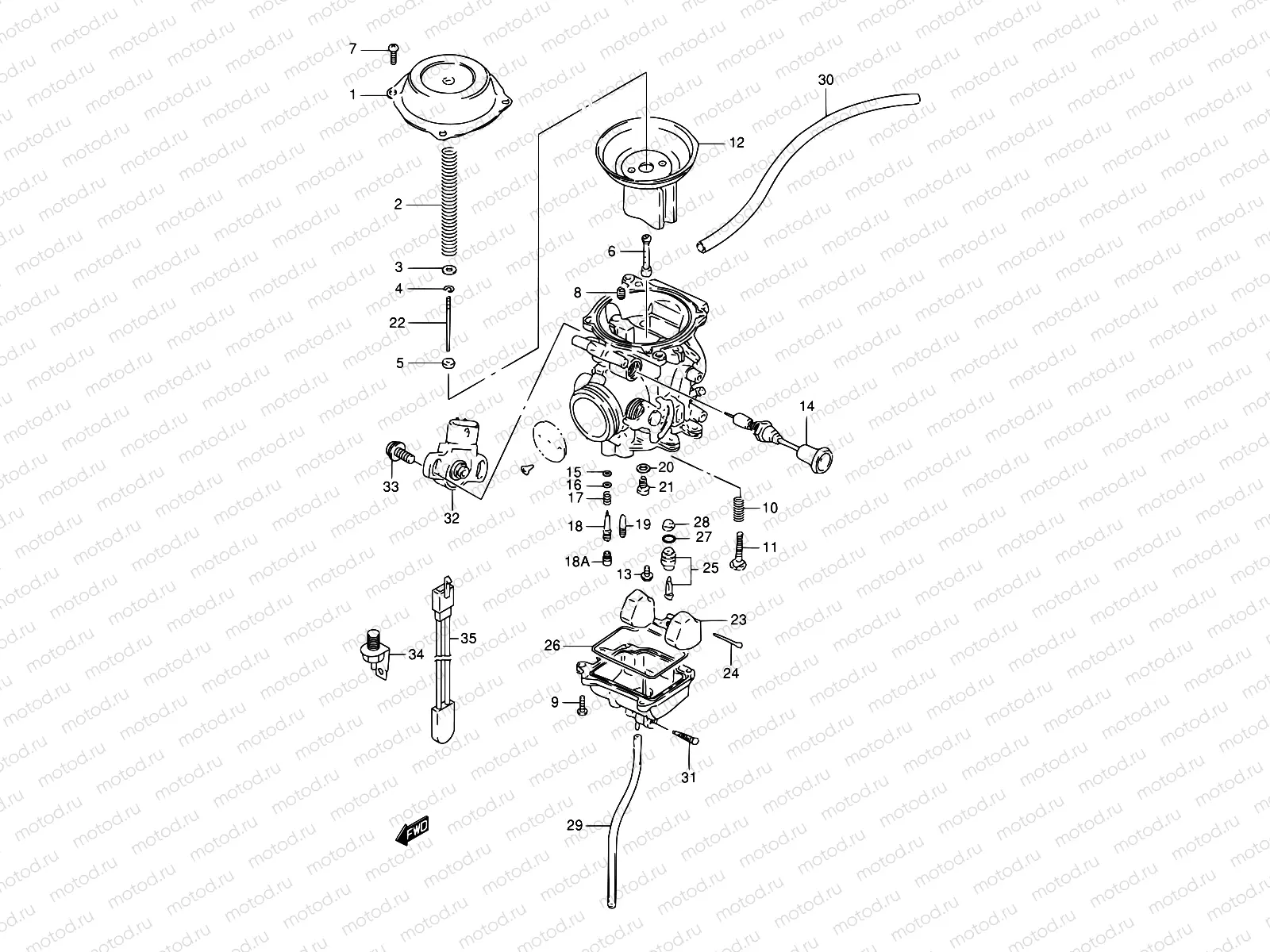 9A - CARBURETOR (MODEL V/W/X/Y)