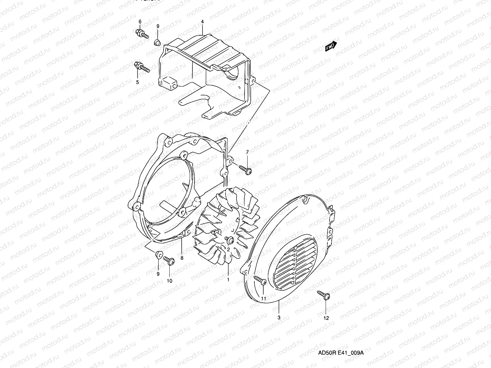 9A - COOLING FAN (MODEL M)