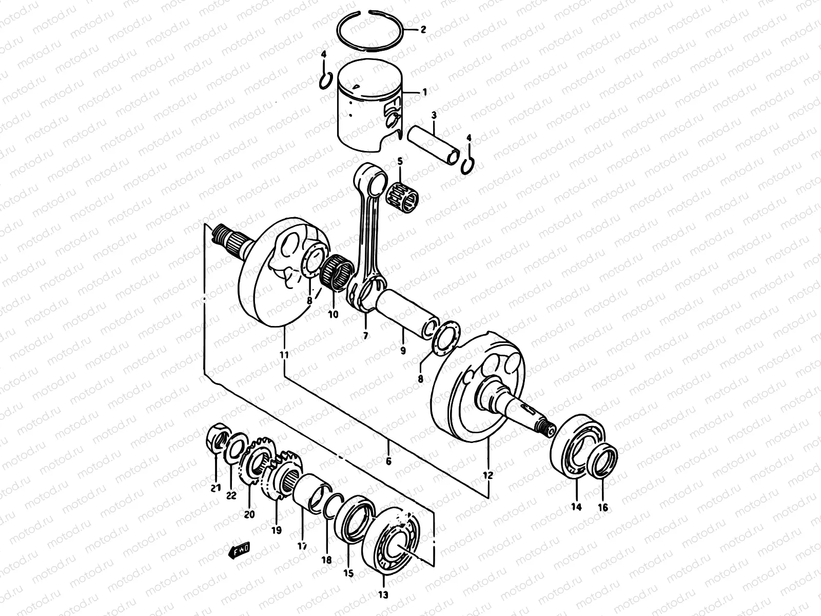 9A - CRANKSHAFT (MODEL J)