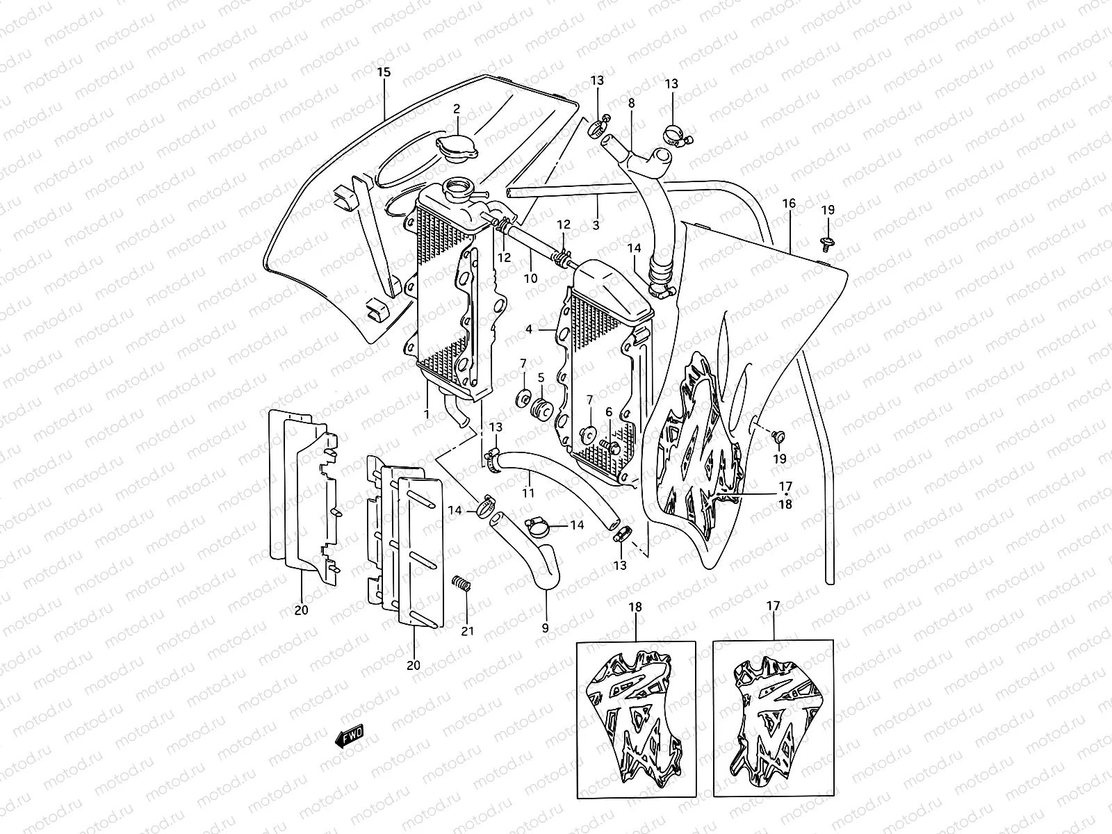 9A - RADIATOR (MODEL R/S)