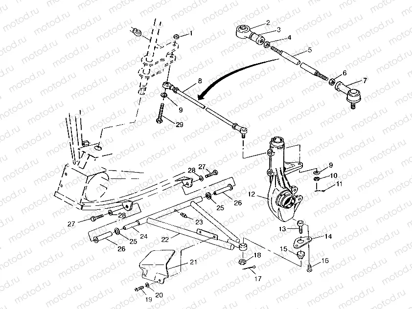 A-ARM/STRUT MOUNTING 6x6 400L | A-ARM/STRUT MOUNTING 6x6 400L, SWEDISH S948740 and  NORWEGIAN N948740 (4926812681021A)
