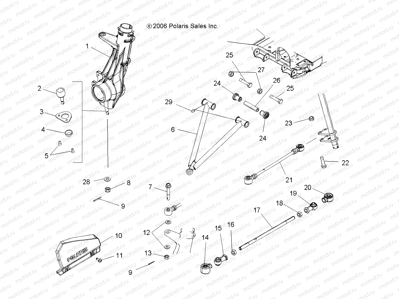 A-ARM/STRUT MOUNTING - A07TH76AU/TN76AF/AL/AU (49ATVAARMX2500EFI) | A-ARM/STRUT MOUNTING - A07TH76AU/TN76AF/AL/AU (49ATVAARMX2500EFI)