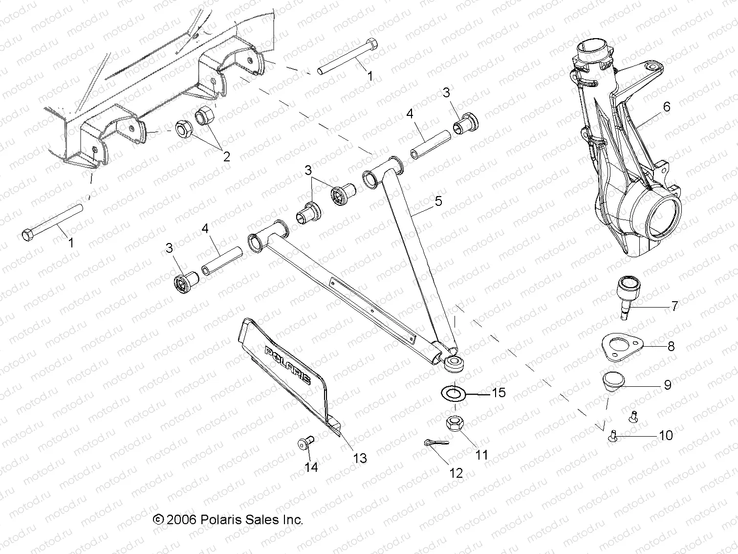 A-ARM/STRUT MOUNTING - R07RB50AA/RH50AA (49RGRAARM07500) | A-ARM/STRUT MOUNTING - R07RB50AA/RH50AA (49RGRAARM07500)