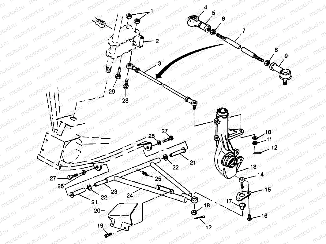 A-ARM/STRUT MOUNTING Scrambler 400L W97BC38C (4939893989B010) | A-ARM/STRUT MOUNTING Scrambler 400L W97BC38C (4939893989B010)