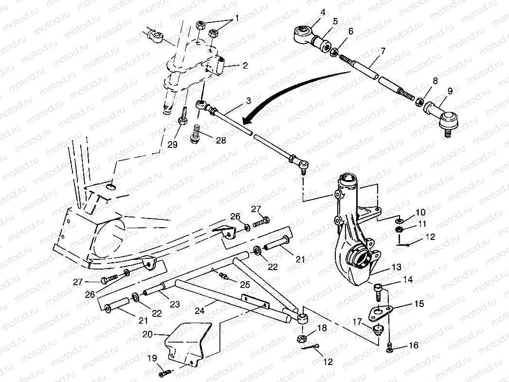 A-ARM/STRUT MOUNTING  Scrambler 500 W97BC50A (4943074307B011) | A-ARM/STRUT MOUNTING  Scrambler 500 W97BC50A (4943074307B011)