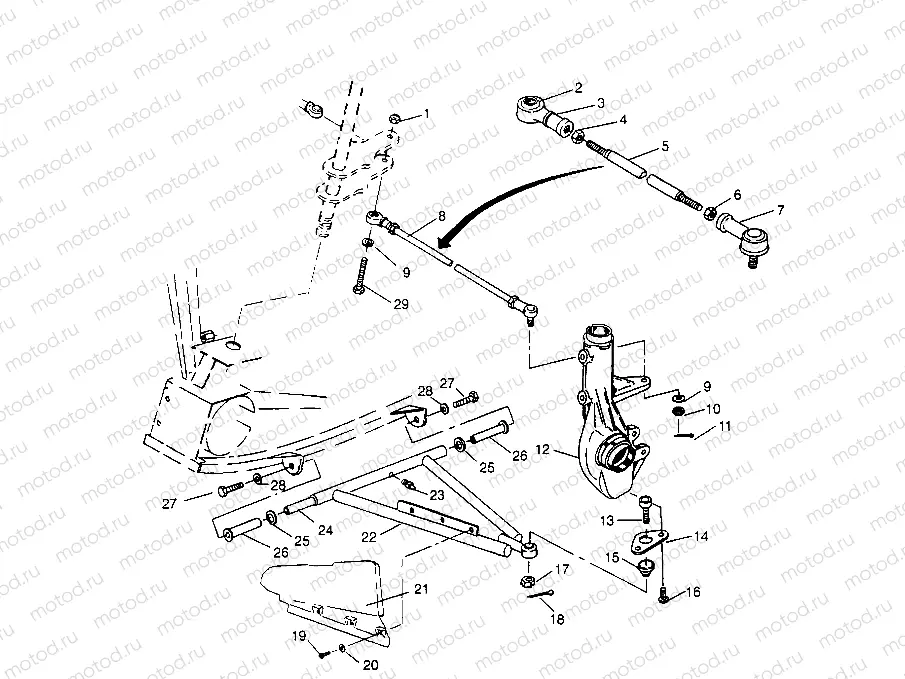 A-ARM/STRUT MOUNTING Sportsman 4x4 W958040 (4930403040B013) | A-ARM/STRUT MOUNTING Sportsman 4x4 W958040 (4930403040B013)