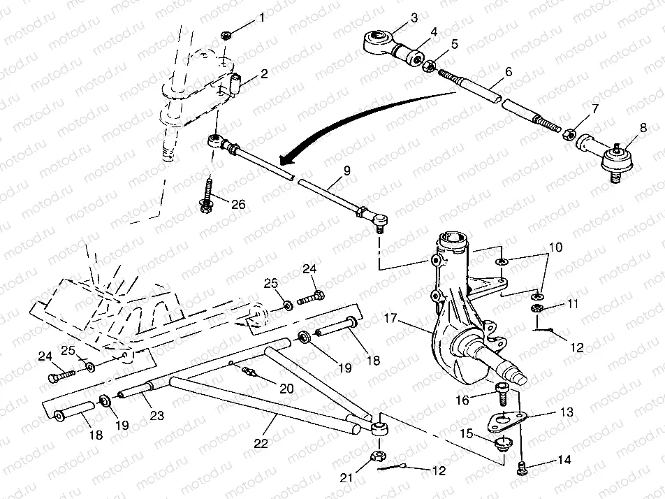 A-ARM/STRUT MOUNTING Trail Blazer W98BA25C (4945464546B004) | A-ARM/STRUT MOUNTING Trail Blazer W98BA25C (4945464546B004)