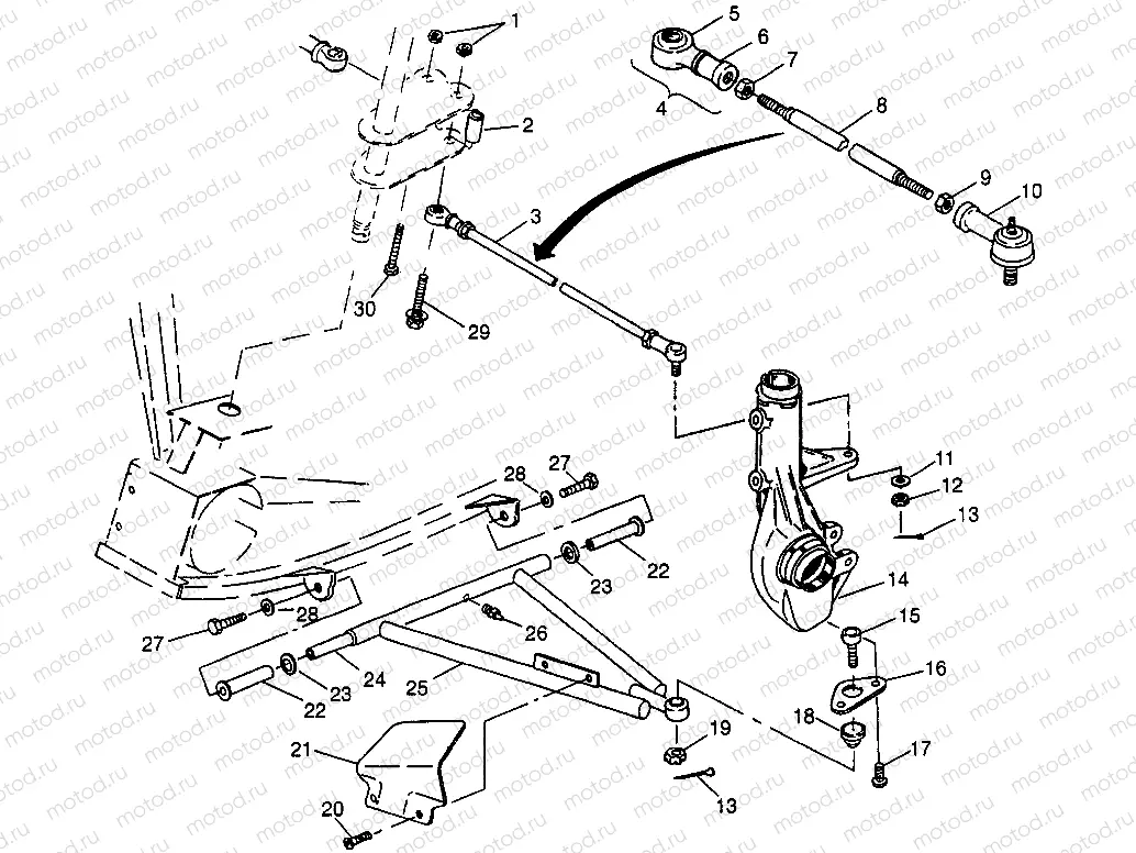 A-ARM/STRUT MOUNTING XPLORER 400L W97CC38C (4939753975B013) | A-ARM/STRUT MOUNTING XPLORER 400L W97CC38C (4939753975B013)