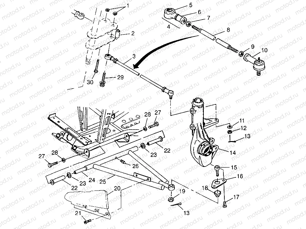 A-ARM/STRUT MOUNTING  XPLORER 500 W97CD50A (4941354135C002) | A-ARM/STRUT MOUNTING  XPLORER 500 W97CD50A (4941354135C002)