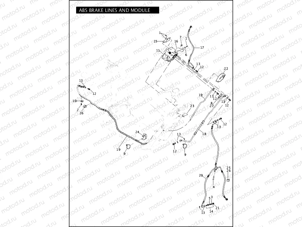 ABS BRAKE LINES & MODULE