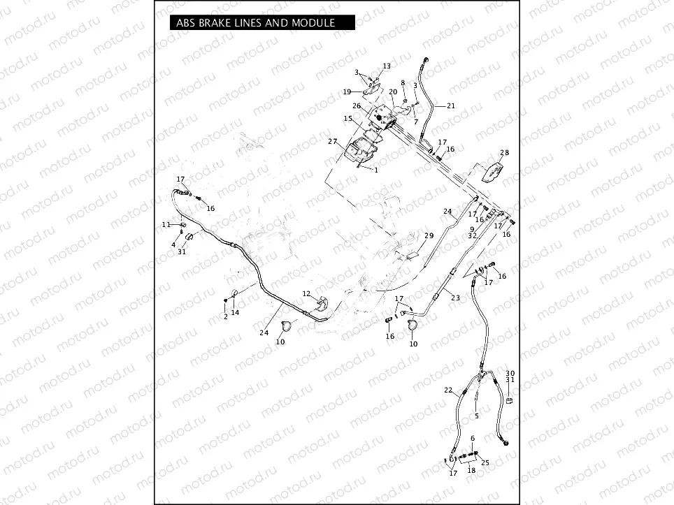 ABS BRAKE LINES & MODULE