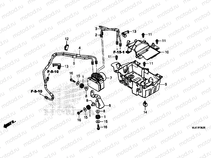 ABS MODULATOR / TRAY