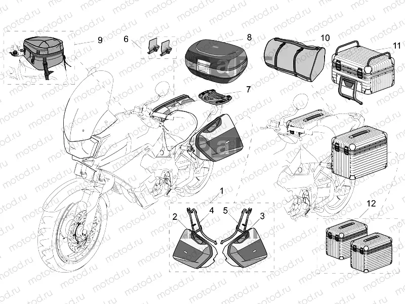 Acc. - Top/cases, side cases