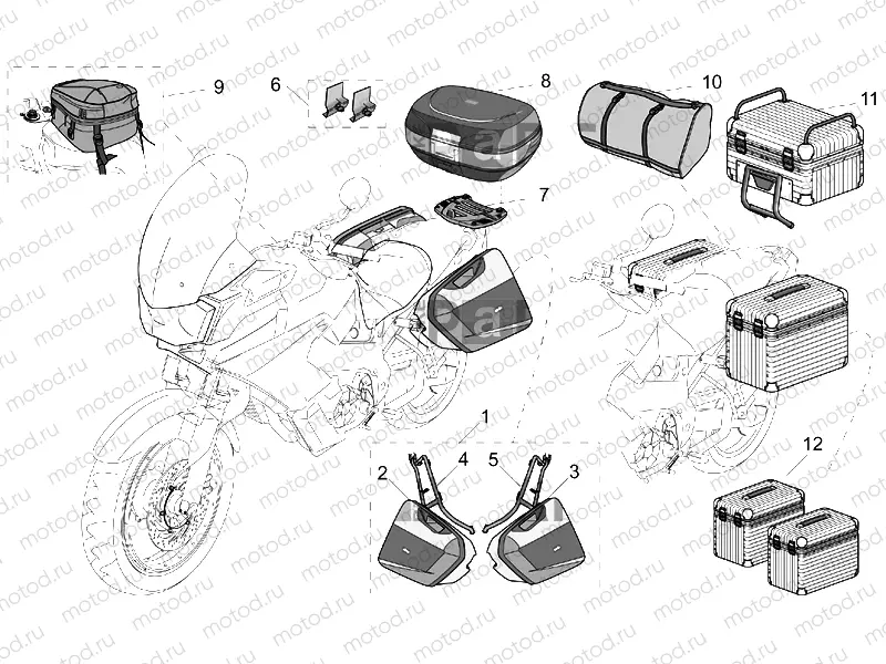 Acc. - Top/cases, side cases