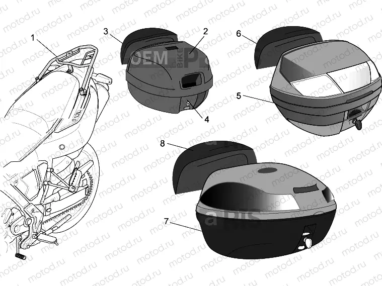 Acc.-Top/cases, side cases II