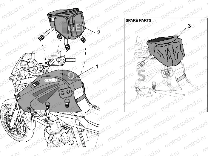 Acc.-Top/cases, side cases III
