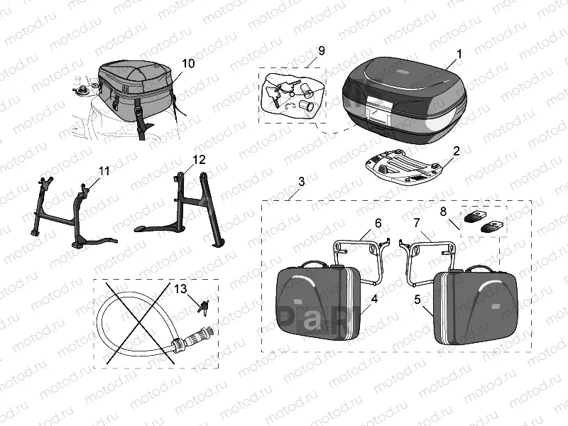 Acc.-Top/cases,side cases var
