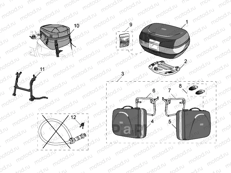 Acc.-Top/cases,side cases var