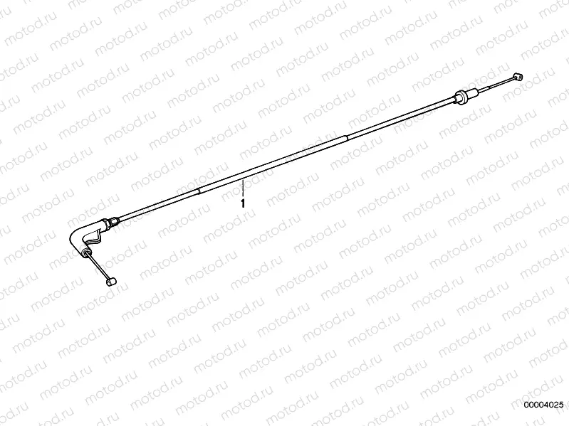 Accelerator bowden cable
