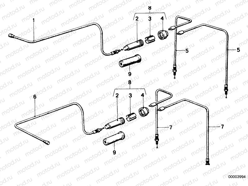 Accelerator cable/choke cable