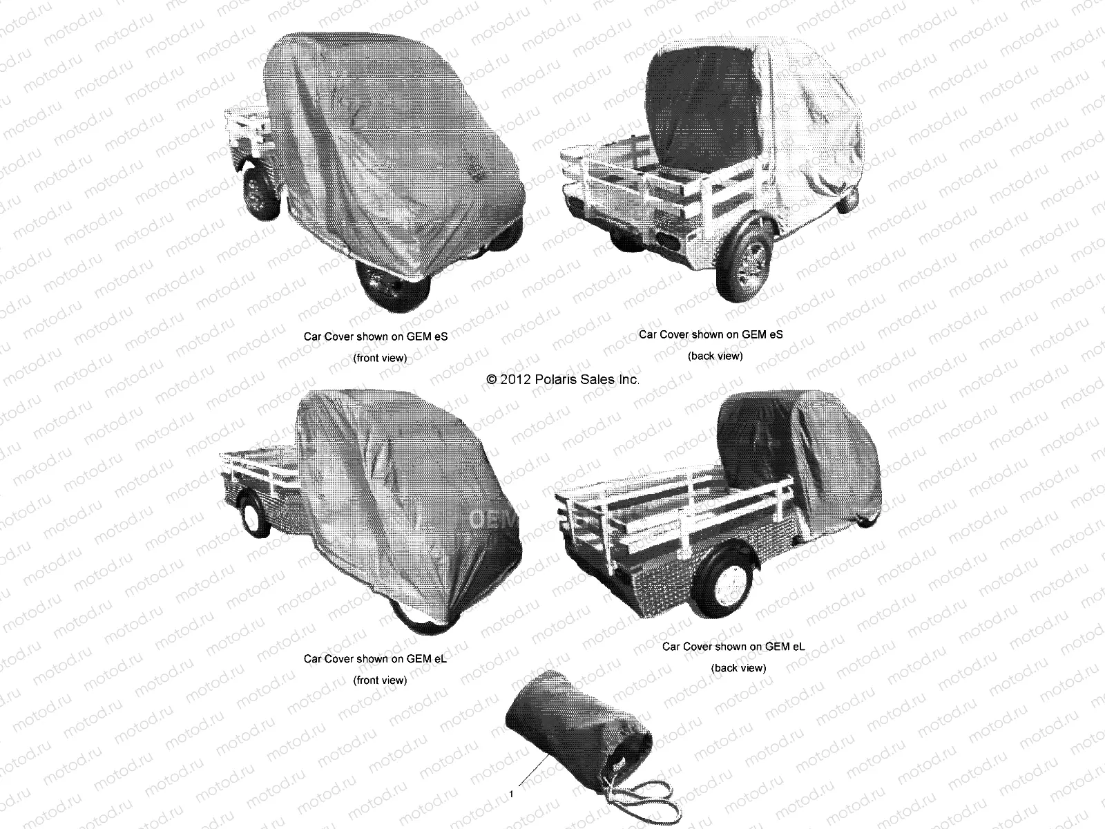 ACCESSORIES | ACCESSORIES, OPTIONS, STORAGE COVER, S/L BACK - L13G2S/L13G2L/L13G2D (49GEMOPTIONS11CVRES)