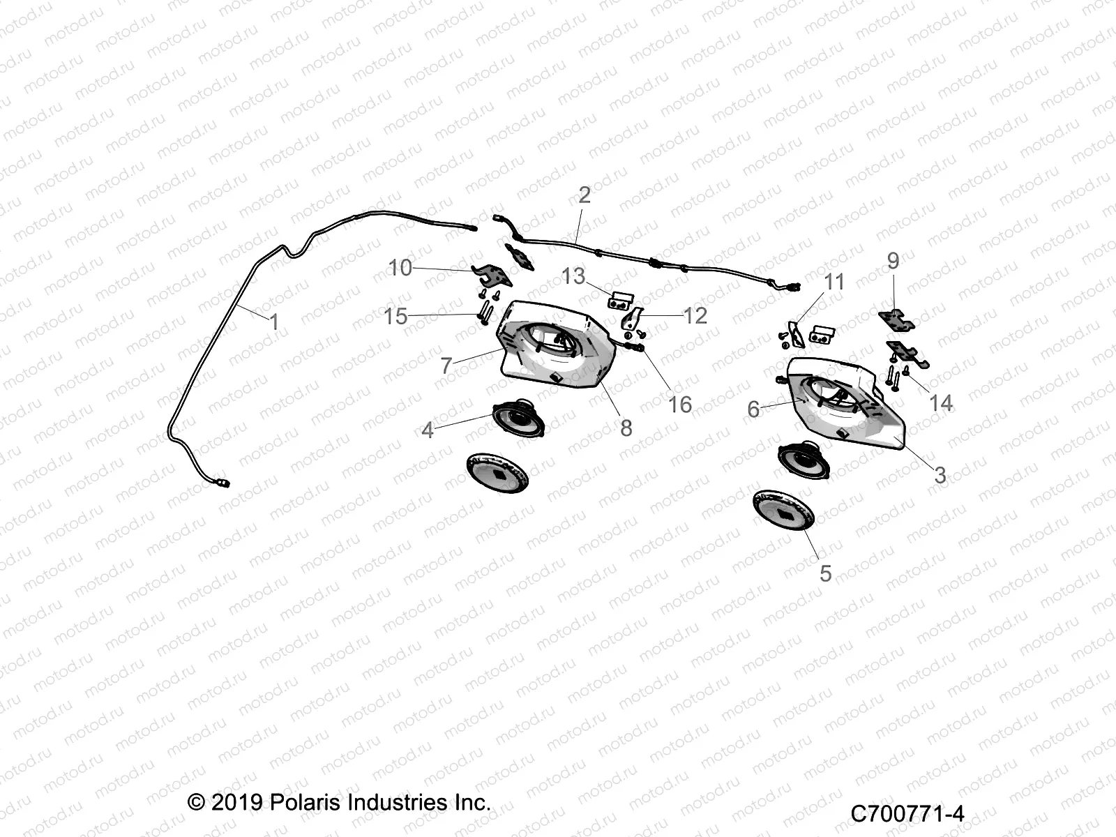 ACCESSORY | ACCESSORY, AUDIO, REAR SPEAKER - G20G4J99AS/BS (C700771-4)