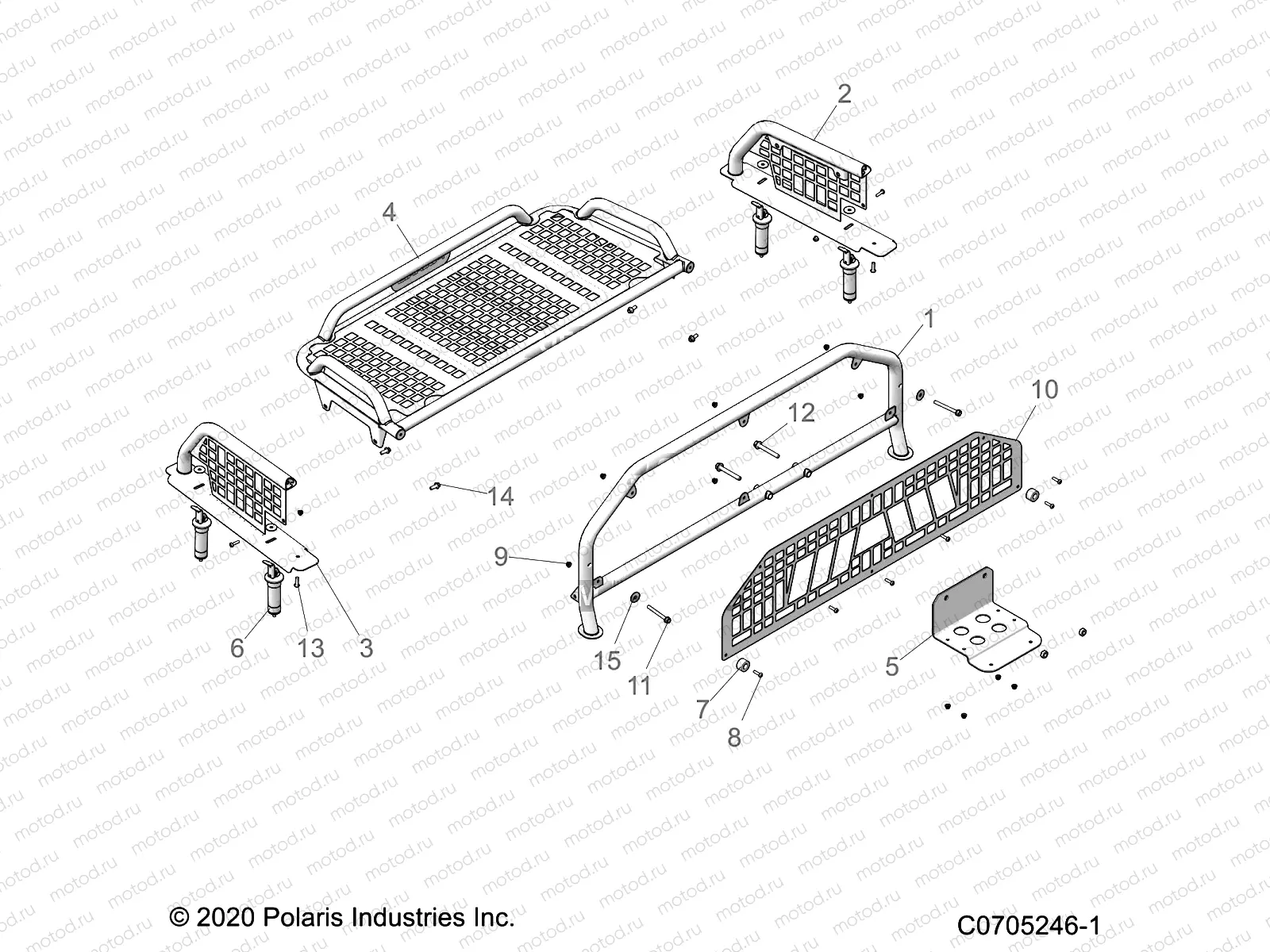 ACCESSORY | ACCESSORY, BED RACK - G21GXH99AL/BL (C0705246-1)