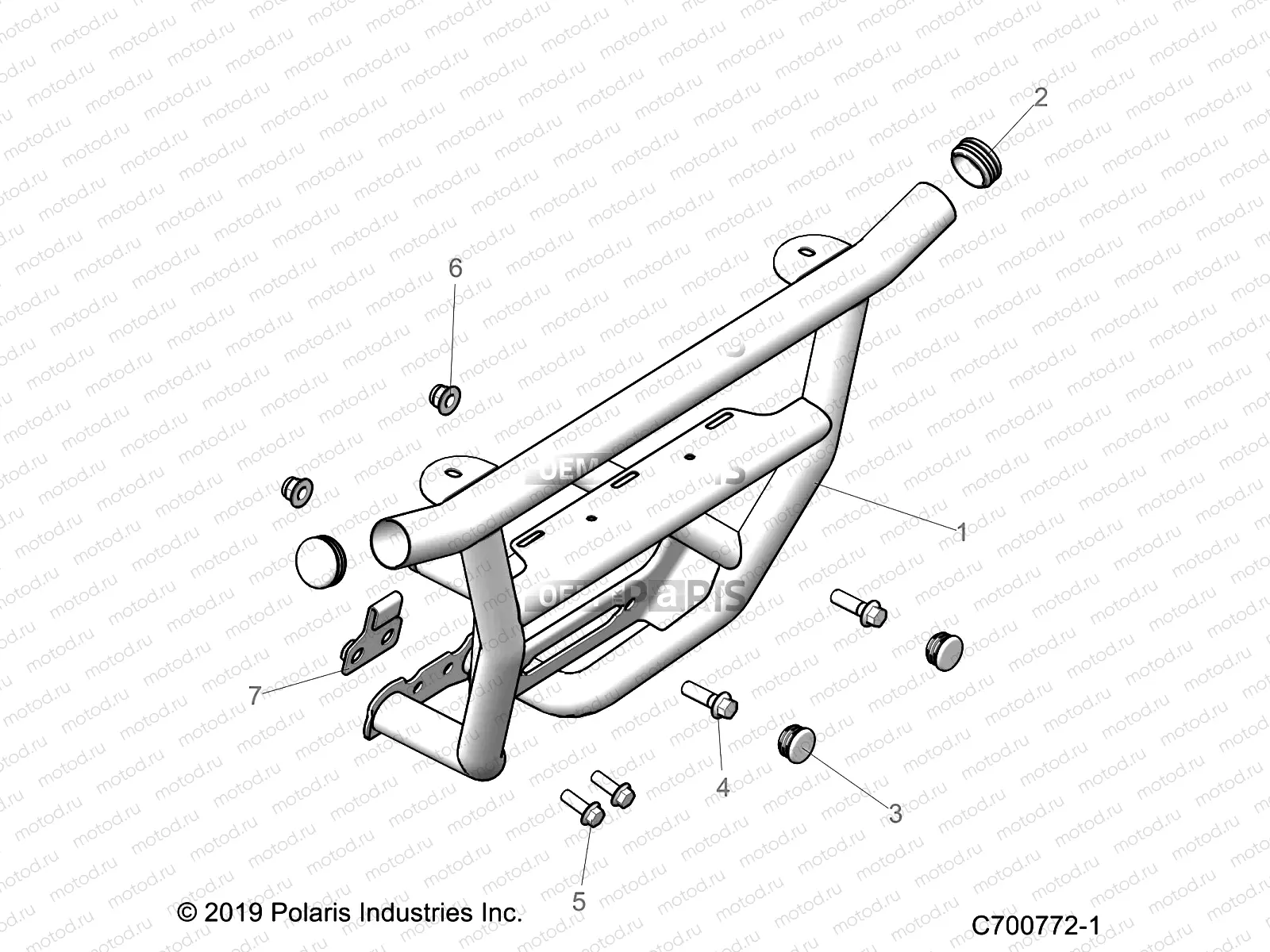 ACCESSORY | ACCESSORY, FRONT BUMPER - G21G4P99AM/BM (C700772-1)