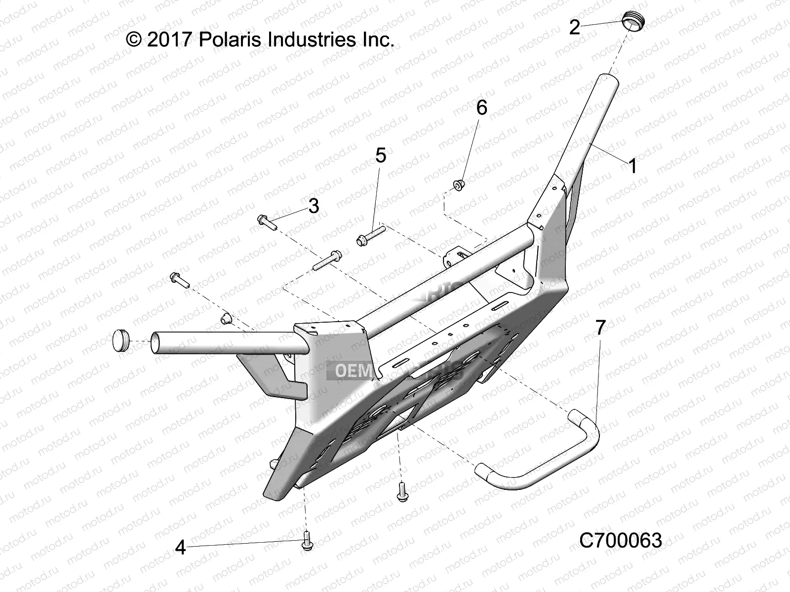 ACCESSORY | ACCESSORY, FRONT BUMPER - R19RRED4F1/N1/J1/SD4C1 (C700063)