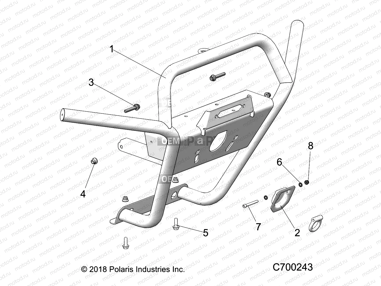 ACCESSORY | ACCESSORY, FRONT BUMPER - R19RSM99AL (C700243)